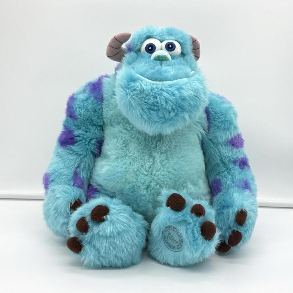 Disney Store Pixar Monsters Inc Sully Plush Sullivan Blue Stuffed 16" Authentic
